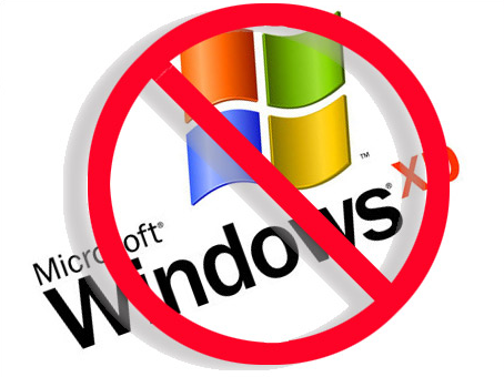 windows XP with red circle/slash